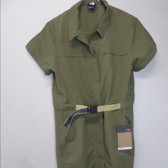 North Face Class V Belted Utility Zip Front Dress - Picture 2 of 12